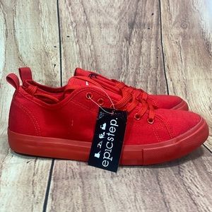 📍NWT📍EpicStep Canvas Morgan Style Red Sz 11 Shoe